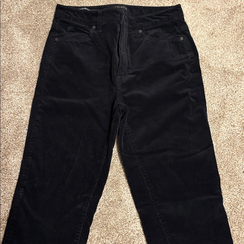 Talbots size 2 Black Corduroy Pants - Picture 5 of 8